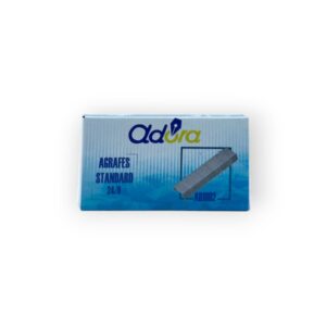 Boite de 1000 Agrafes Chromées 24/6 Adora