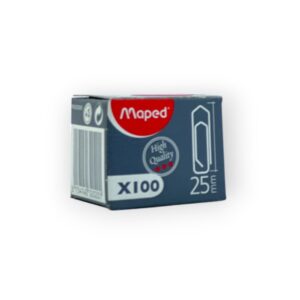 Boite de 100 Trombones en Acier 25mm Maped