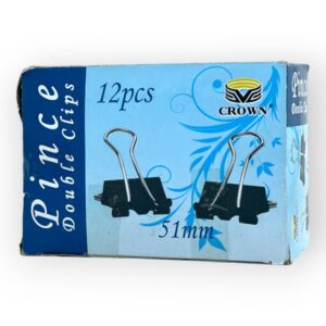 Boite de 12 Pinces Double Clips 51mm Crown