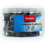Boite de 24 Pinces Double Clips 32mm Comix