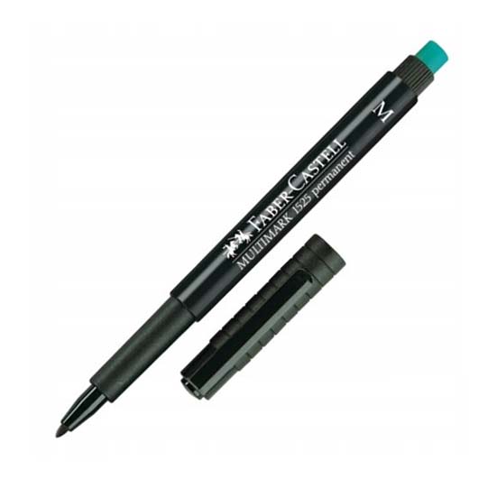 Feutre Noir Permanent M Faber-Castell MultiMark 1525