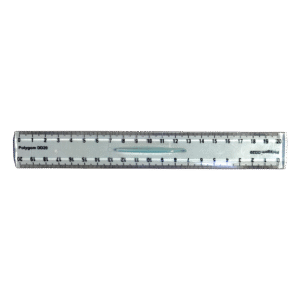 Regle double decimetre 20cm POLYGOM