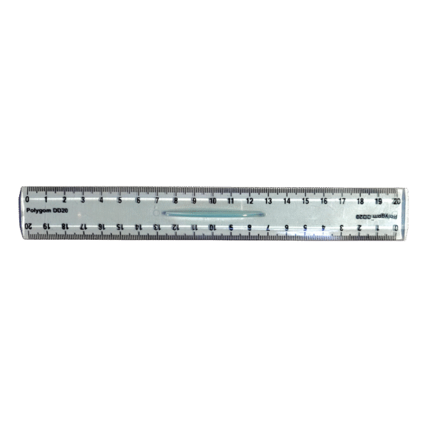 Regle double decimetre 20cm POLYGOM