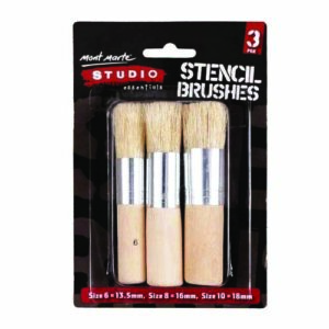 Set de 3 Brushes Stenciles Keep Smiling