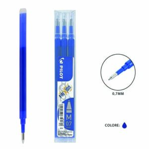 Set de 3 Recharges Bleues pour Stylo Frixion 0.7 Pilot