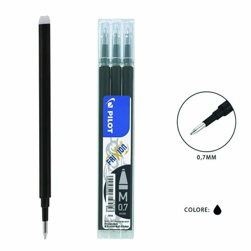 set_de_3_recharges_noires_pour_stylo_frixion_07_pi Set de 3 Recharges Noires pour Stylo Frixion 0.7 Pilot