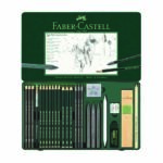 Set Metallique de 26 Crayons Graphites Faber Castell