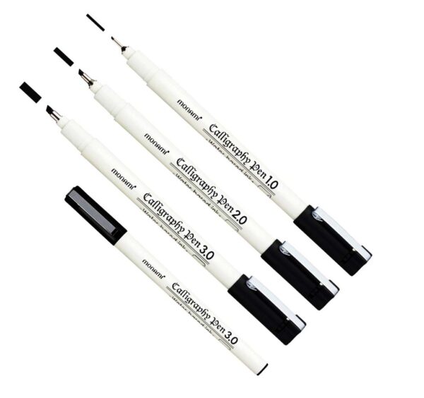 stylo_encre_noir_calligraphy_pen_monami_10 Stylo Encre Noir Calligraphy