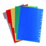 10 Intercalaires en Plastique A4