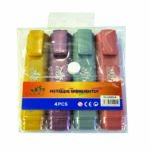 Set de 4 Fluorescents Metallic