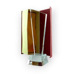 Trophée en Cristal et Bois