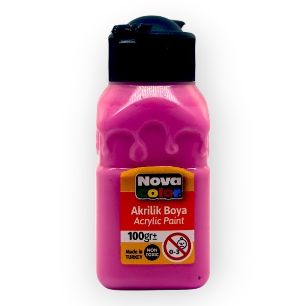 Bouteille de Peinture Acrylic 100grs Nova Color NC-2019 Rose
