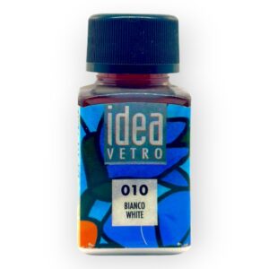 Bouteille de Peinture Blanche Verre et Plastique 60ml Idea Vetro