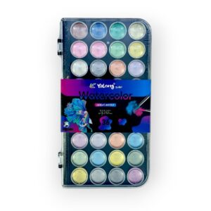 Set de 36 Tablettes Brillantes Watercouleur Yalong