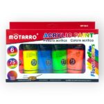 Set de 6 Tubes de Peinture Acrylique Motarro 75ML