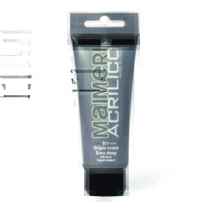 Tube de Peinture Acrylic 200ml Gris Foncé Maimeri