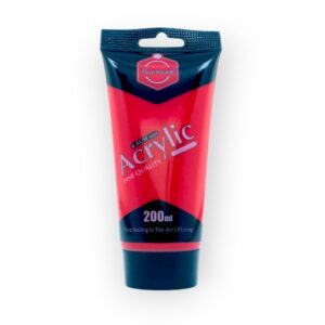 Tube de Peinture Acrylic de 200 ML Crimson Red Keep Smiling