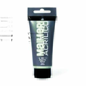 Tube de Peinture Acrylic Silver 200Ml Maimeri