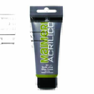 Tube de Peinture Acrylic Vert Olive 200ml Maimeri