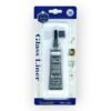 Tube Glass Liner Colour Black Keep Smiling 3D
